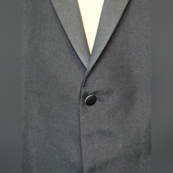 Vintage Woodwards Wool Blend Blazer Classic Prom Grad Wedding Tailored Size 46S - Picture 7 of 11